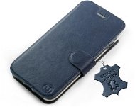 Mobiwear leather flip for Apple iPhone 14 - Blue - Phone Case