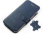 Mobiwear leather flip for Apple iPhone 14 - Blue - Phone Case