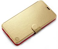 Mobiwear flip pro Apple iPhone 14 Plus - Gold&Orange - Pouzdro na mobil