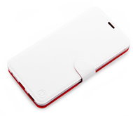 Mobiwear flip for Apple iPhone 14 Pro - White&Orange - Phone Case