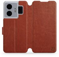 Mobiwear flip pro Realme GT3 - Brown&Orange - Phone Case