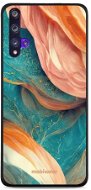 Mobiwear Glossy lesklý na Huawei Nova 5T/Honor 20 - G025G - Azúrový a oranžový mramor - Kryt na mobil