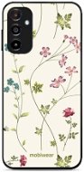 Mobiwear Glossy lesklý pro Samsung Galaxy A14 - G035G - Tenké rostlinky s květy - Phone Cover