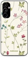 Mobiwear Glossy lesklý na Samsung Galaxy A34 5G - G035G - Tenké rastlinky s kvetmi - Kryt na mobil