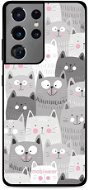 Mobiwear Glossy lesklý pro Samsung Galaxy S21 Ultra - G045G - Kočičky - Phone Cover