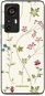 Mobiwear Glossy lesklý pro Xiaomi 12T / 12T Pro - G035G - Tenké rostlinky s květy - Phone Cover