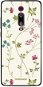 Mobiwear Glossy lesklý pre Xiaomi Mi 9T/Mi 9T Pro – G035G – Tenké rastlinky s kvetmi - Kryt na mobil