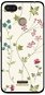 Kryt na mobil Mobiwear Glossy lesklý pre Xiaomi Redmi 6 – G035G – Tenké rastlinky s kvetmi - Kryt na mobil