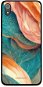 Mobiwear Glossy lesklý pro Xiaomi Redmi 7A - G025G - Azurový a oranžový mramor - Phone Cover