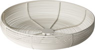 H&L Elva diameter 31 cm, wire, white - Small Basket