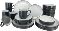 Clay Negative, 24pcs, black and white - Dish Set