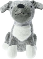 H&L Grey Fabric Door Stop Dog 27cm - Doorstop