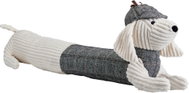 H&L Smetanová manšestrová ochrana proti průvanu pes Jezevčík 92 cm - Doorstop