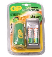 Set GP PowerBank mini - nabíječka + AA akumulátory 2 ks 2300mAh NiMH + pouzdro - -