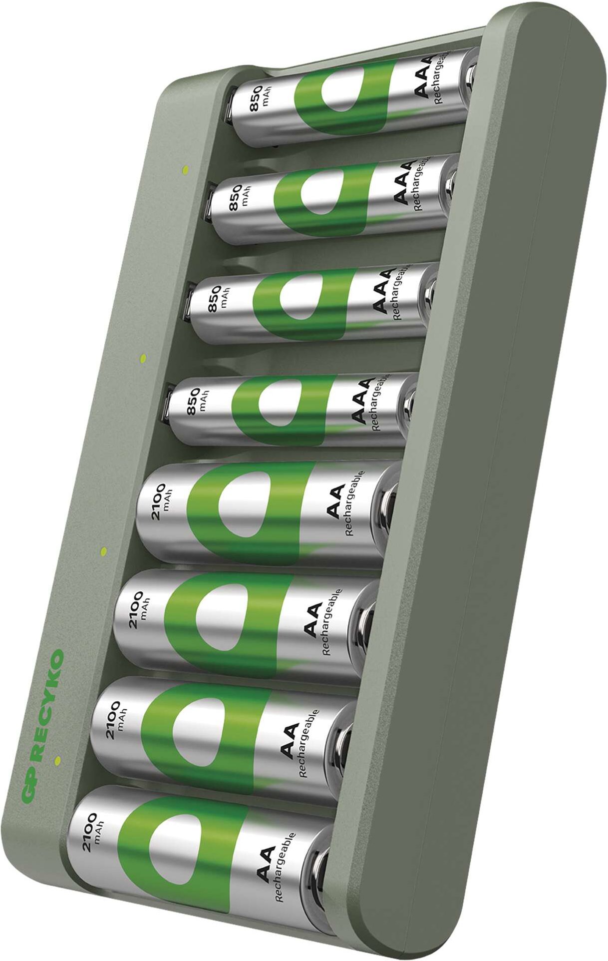 GP Eco E821 + 4× AA 2100 + 4× AAA 850
