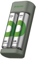 Nabíjačka a náhradná batéria GP Eco E221 + 2× AA ReCyko 2100 - Nabíječka a náhradní baterie