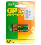 GP akumulátory AAA mikrotužkové NiMH 850mAh 2ks - -