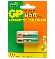 GP akumulátory AAA mikrotužkové NiMH 950mAh 2 ks - -