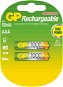 GP AAA microwave NiMH 2x 1000mAh - Rechargeable Battery