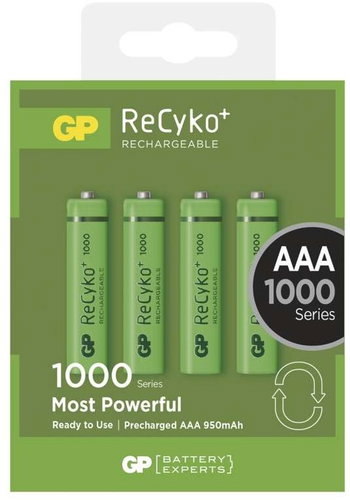 GP ReCyko 1000 (AAA) 4ks - Rechargeable Battery - Main image