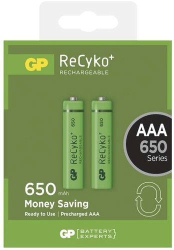 GP ReCyko 650 (AAA) 2ks - Rechargeable Battery - Main image