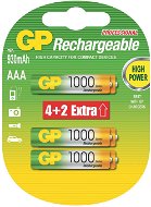 GP HR03 (AAA), 4+2 ks v blistri - Nabíjateľná batéria