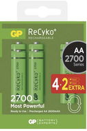 GP ReCyko 2700 (AA) 4+2kspcs - Rechargeable Battery