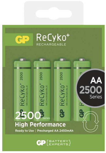GP ReCyko 2500 (AA) 4 db - Tölthető elem - Fő fotó
