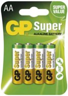 Jednorázová baterie GP Super Alkaline LR6 (AA) 4ks v blistru - Jednorázová baterie
