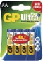 GP Ultra Plus LR6 (AA) 4 ks v blistri - Jednorazová batéria