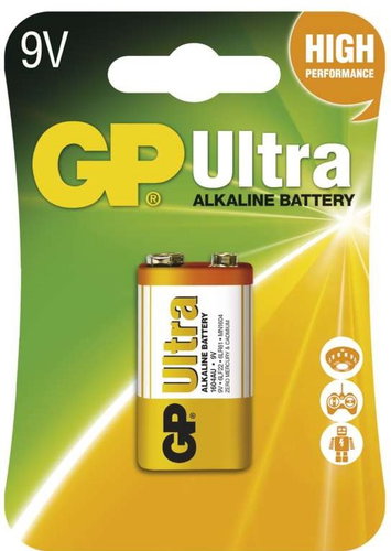 GP Ultra Alkaline 9V 1 Stück in Blisterpackung - Einwegbatterie - Hauptbild