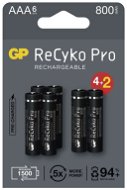Nabíjateľná batéria Nabíjacia batéria GP ReCyko Pro Professional AAA (HR03), 6 ks - Nabíjecí baterie