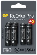 GP ReCyko Pro Professional AA (HR6), 6 ks - Nabíjateľná batéria