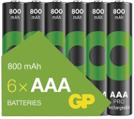 Tölthető elem GP ReCyko Pro Professional tölthető AAA elem (HR03), 6 db - Nabíjecí baterie
