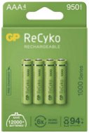 Tölthető elem GP ReCyko 1000 AAA (HR03) újratölthető akkumulátor, 4 db - Nabíjecí baterie