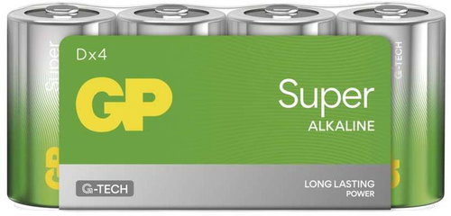 GP Alkaline-Batterien Super D (LR20), 4 Stück - Einwegbatterie - Hauptbild