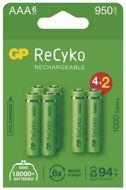 Nabíjacia batéria GP ReCyko 1000 AAA (HR03), 6 ks - Nabíjateľná batéria