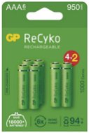 Nabíjateľná batéria Nabíjacia batéria GP ReCyko 1000 AAA (HR03), 6 ks - Nabíjecí baterie