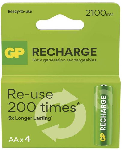 GP Recharge 2100 AA (HR6), 4 db - Tölthető elem - Fő fotó
