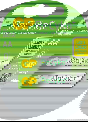 GP ReCyko+ AA 2000mAh 2pcs - Rechargeable Battery - Main image