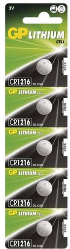 GP CR1216 5 pcs - Disposable Battery - Main image