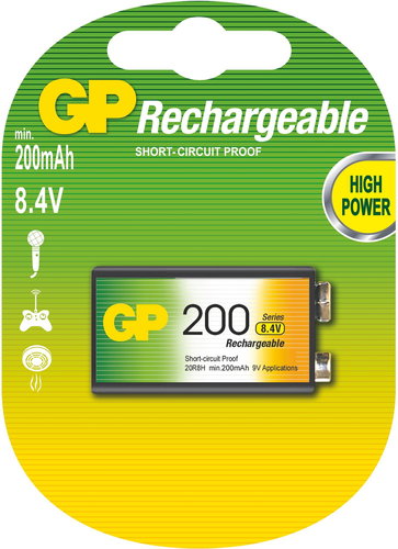 GP rechgarge accumulator 9V - Rechargeable Battery - Main image