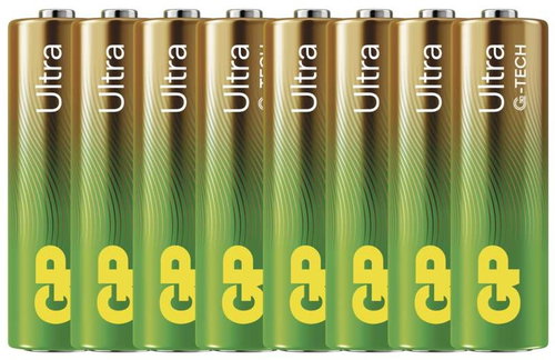 GP Ultra AA alkáli elem (LR6), 6+2 db - Eldobható elem - Fő fotó