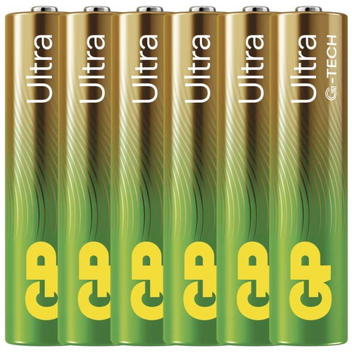 GP Ultra AAA alkáli elem (LR03), 6 db - Eldobható elem - Fő fotó
