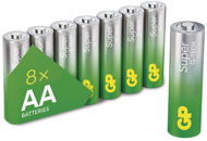 GP Alkalická baterie Super AA (LR6), 8 ks - Disposable Battery