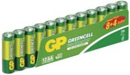 GP Zinková batéria Greencell AA (R6), 8 + 4 ks - Jednorazová batéria