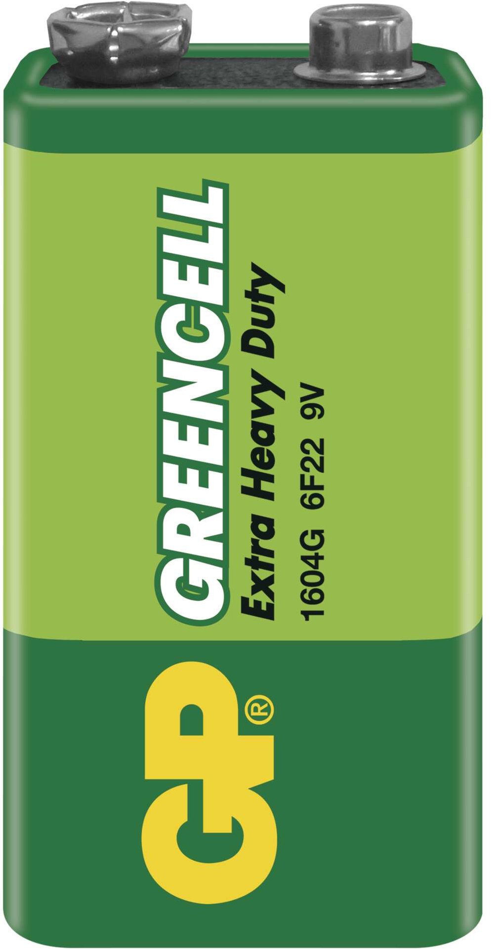 GP Greencell 9V cink elem (6F22), 1db