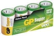 Einwegbatterie GP Alkalibatterie GP Super D (LR20) - 4 Stück - Jednorázová baterie