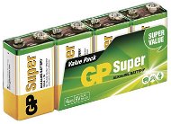 GP Alkalibatterie GP Super 9 Volt (6LF22) - 4 Stück - Einwegbatterie