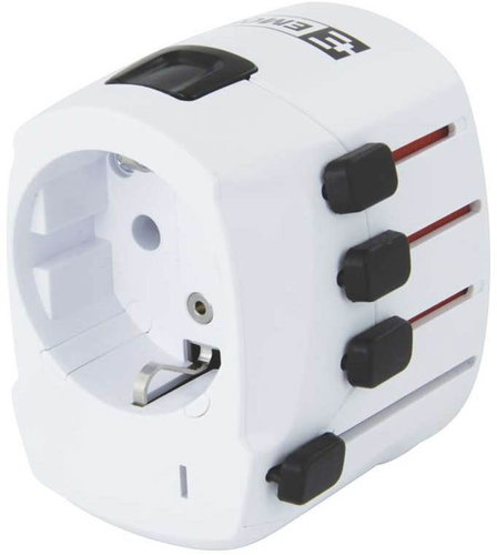 Emos 1.103200 White Main image Emos 1.103200 White - Travel Adapter - Main image